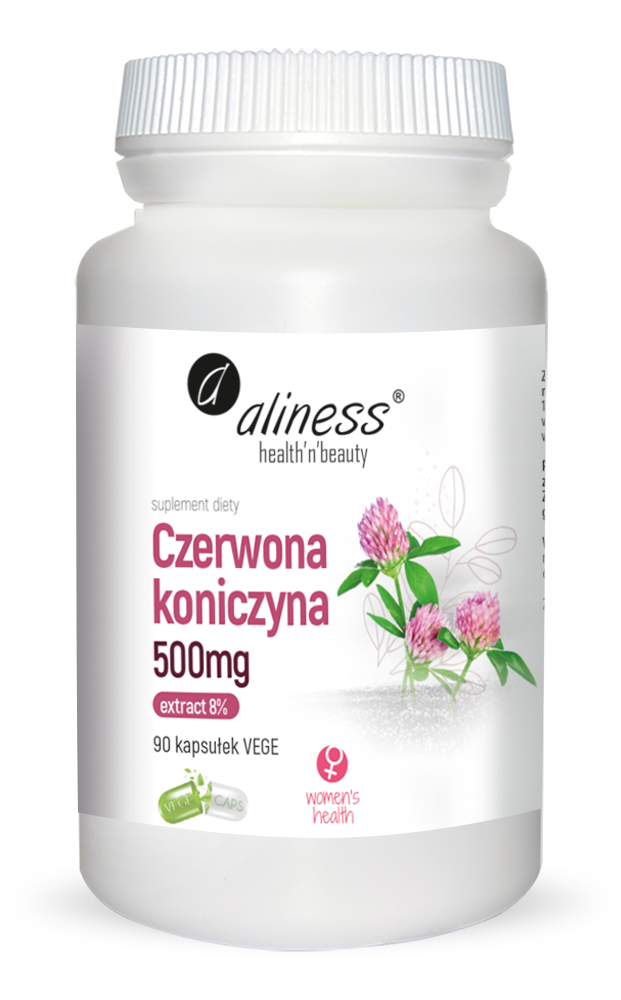 ALINESS Czerwona koniczyna extract 8% 500mg 90 Kapsułek wegetariańskich