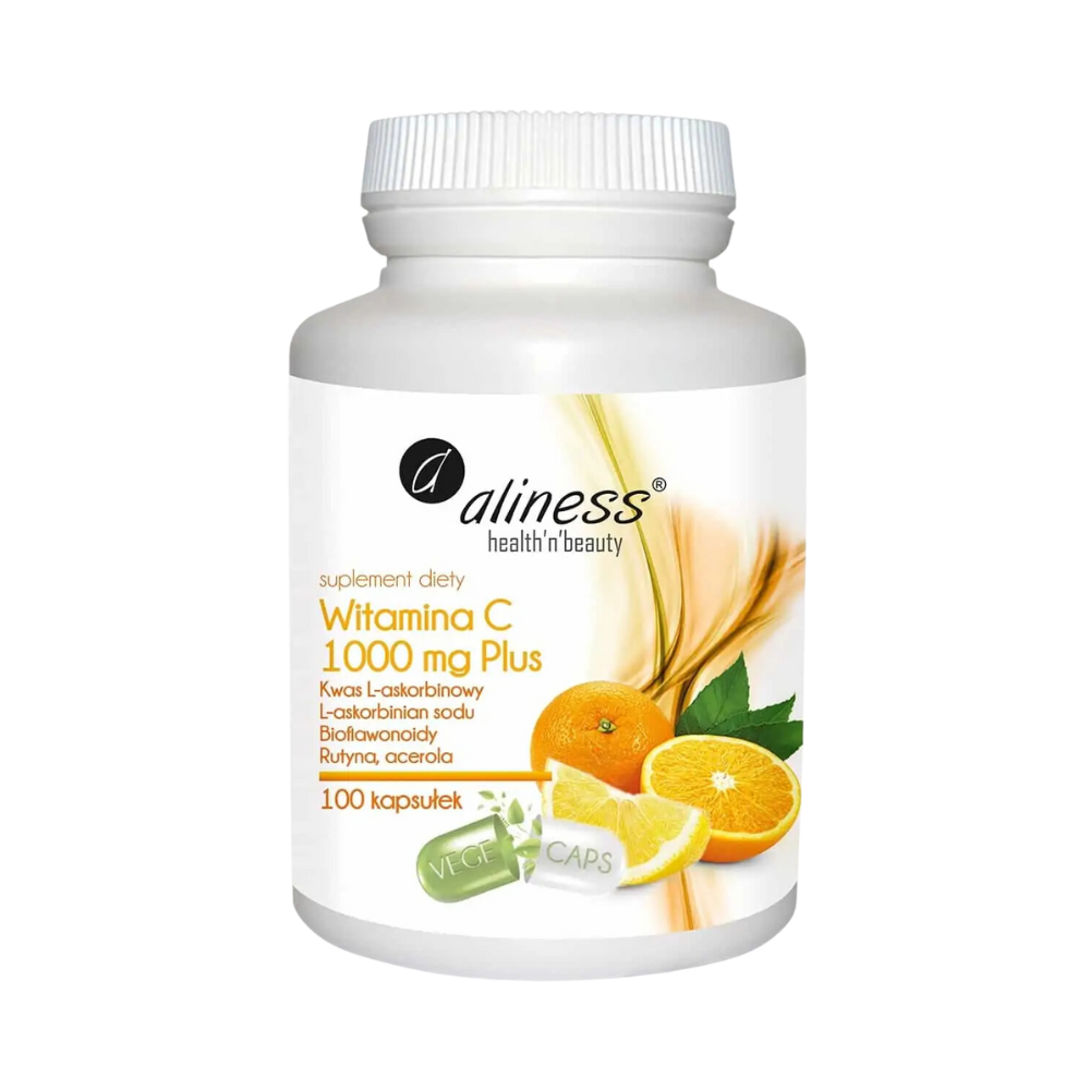 ALINESS Witamina C 1000 mg Plus - 100 kapsułek wegetariańskich