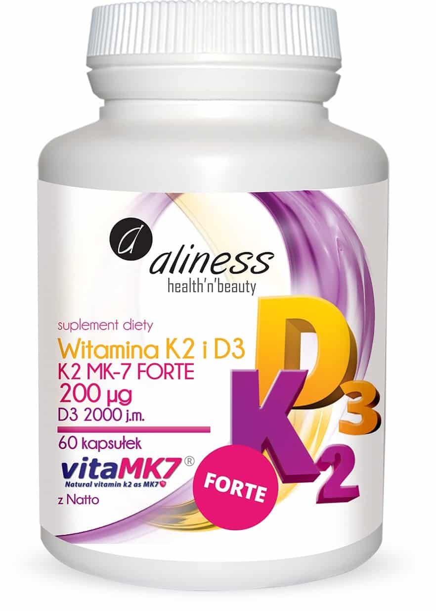 Details About Aliness Vitamin K2 Mk 7 Forte Vitamin D3 60 Caps Free Worldwide Shipping