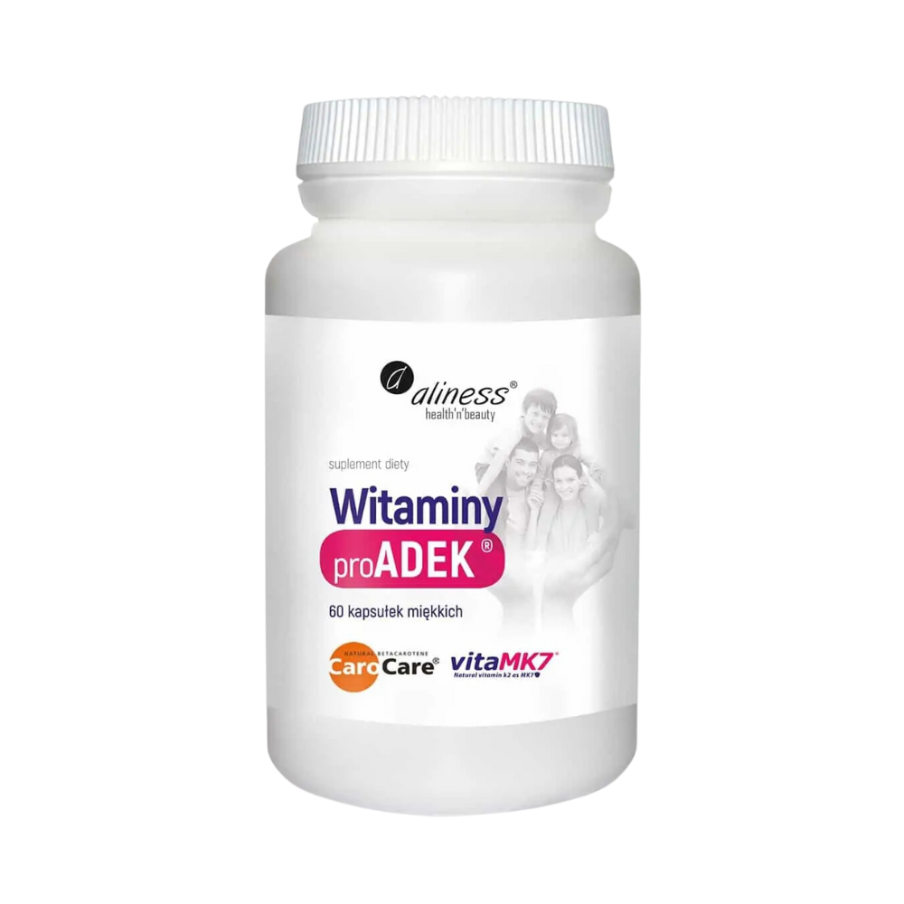 ALINESS Witaminy ProADEK (Witamina A, D, E, K) - 60 kapsułek miękkich