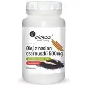 ALINESS Olej z Nasion Czarnuszki 2% 500mg (Regulacja Glukozy we Krwi) 120 Kapsułek