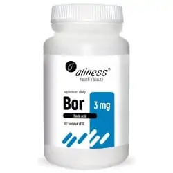 ALINESS Boron 3mg (Boric Acid) 100 Vegetarian Tablets