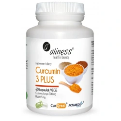 ALINESS Curcumin C3 Complex PLUS (Kurkumina + Piperyna) 60 kapsułek wegetariańskich