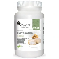 ALINESS Lion’s Mane 400mg (Soplówka jeżowata) 90 Kapsułek wegańskich