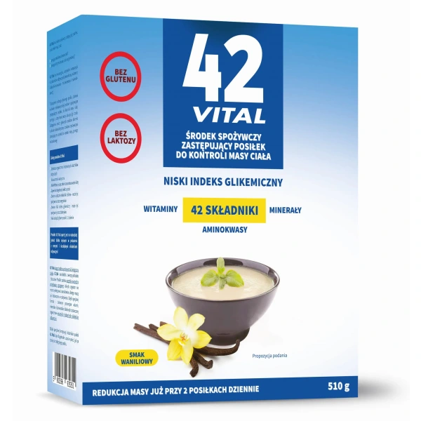 42 Vital Meal Replacement for Weight Control (Low Calorie Plant-Based Diet) 510g