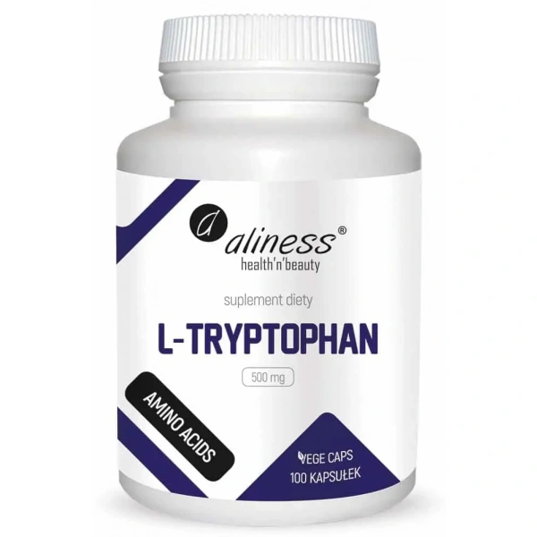 ALINESS L-Tryptophan (Tryptofan) 500mg - 100 kapsułek wegetariańskich