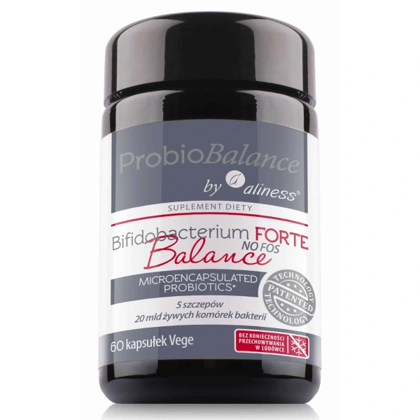ALINESS ProbioBALANCE Bifidobacterium FORTE Balance NO FOSS (Probiotyk) 60 kapsułek wegetariańskich