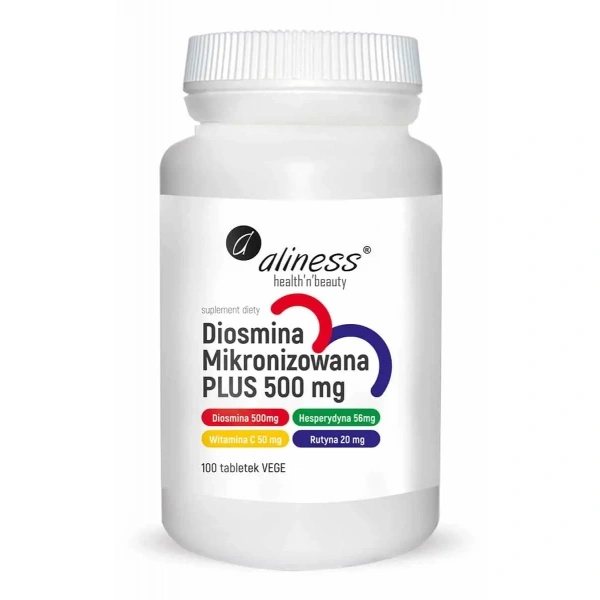 ALINESS Micronized diosmin PLUS PLUS 500mg 100 Vegetarian capsules