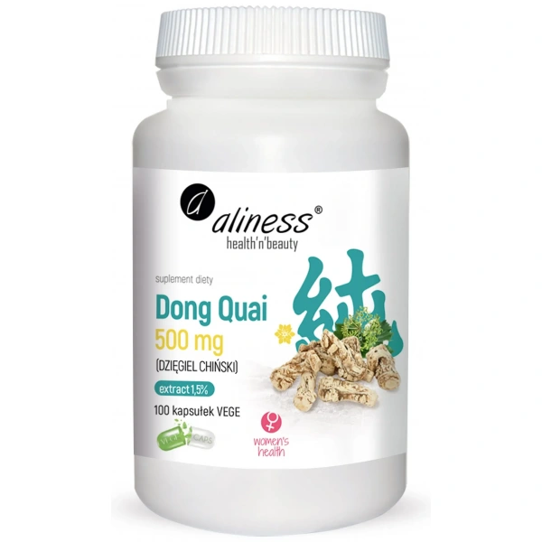 ALINESS Dong Quai 500mg (Chinese Angelica, Urinary System) 100 Vegetarian Capsules