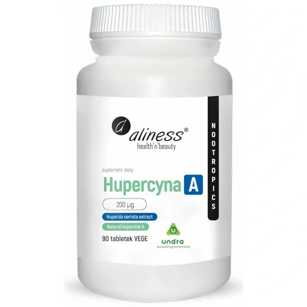 ALINESS Hupercyna A 200mcg (Umysł i koncentracja) 90 Tabletek wegetariańskich