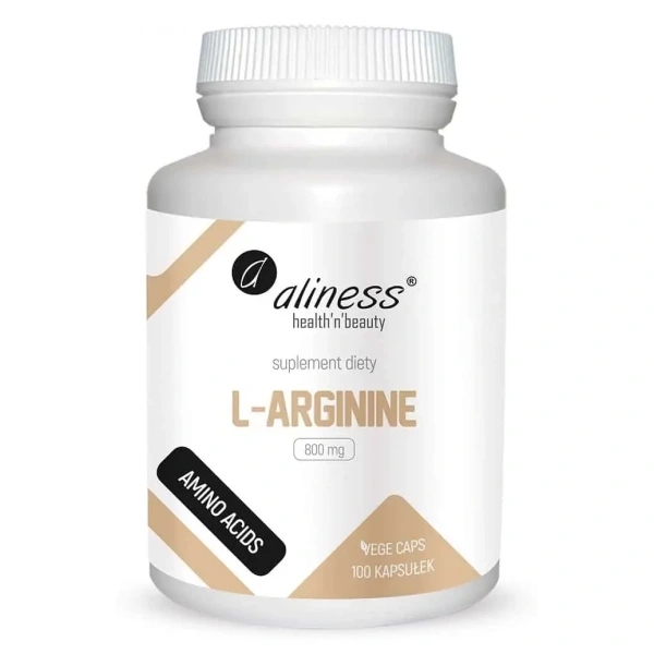 ALINESS L-Arginine 800mg 100 Vegetarian Capsules