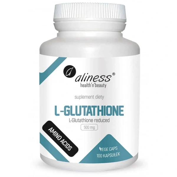 ALINESS L-Glutathione Reduced (Zredukowany L-Glutation) 500mg 100 Kapsułek wegetariańskich