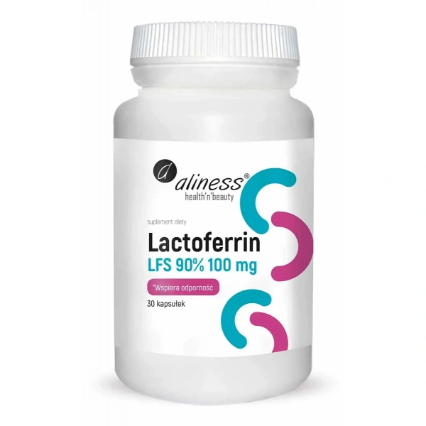 ALINESS Lactoferrin LFS 90% 100mg (Laktoferyna) 30 kapsułek