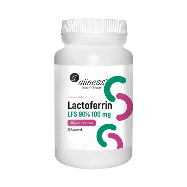 ALINESS Lactoferrin LFS 90% 100mg (Laktoferyna) 60 kapsułek