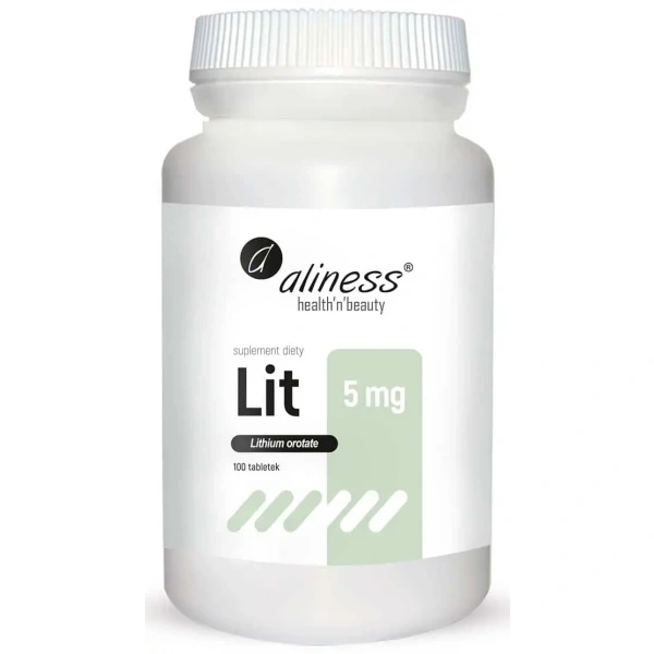 ALINESS Lithium 5mg (Lithium Orotate) 100 Vegetarian Tablets