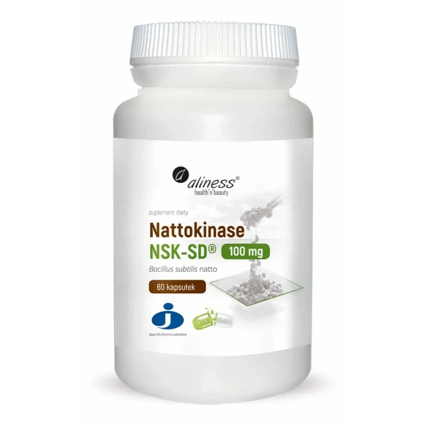 ALINESS Nattokinase NSK-SD (Heart support) 100mg 60 Vege capsules