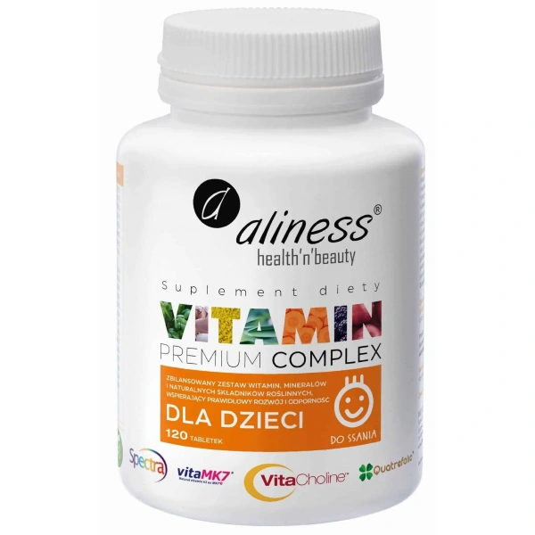 ALINESS Premium Vitamin Complex dla Dzieci 120 Tabletek do ssania