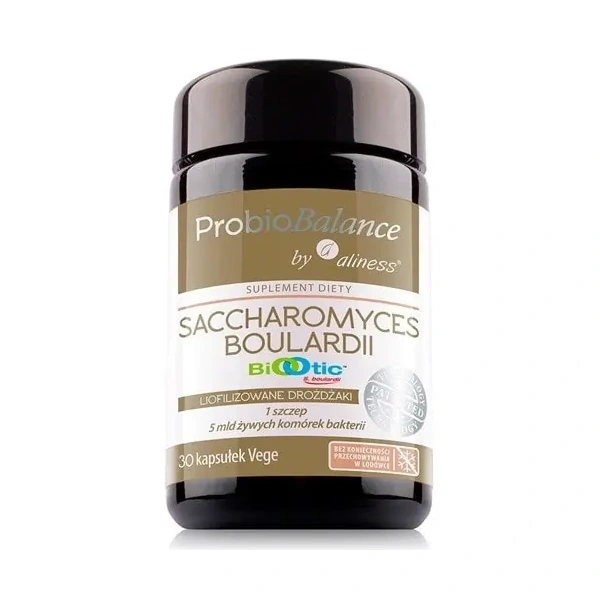 ALINESS ProbioBalance Saccharomyces Boulardii 5 mld/250mg (Probiotyk) 30 Kapsułek wegetariańskich