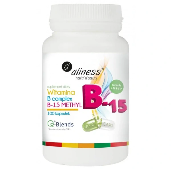 ALINESS Witamina B Complex B-15 Methyl 100 Kapsułek wegetariańskich