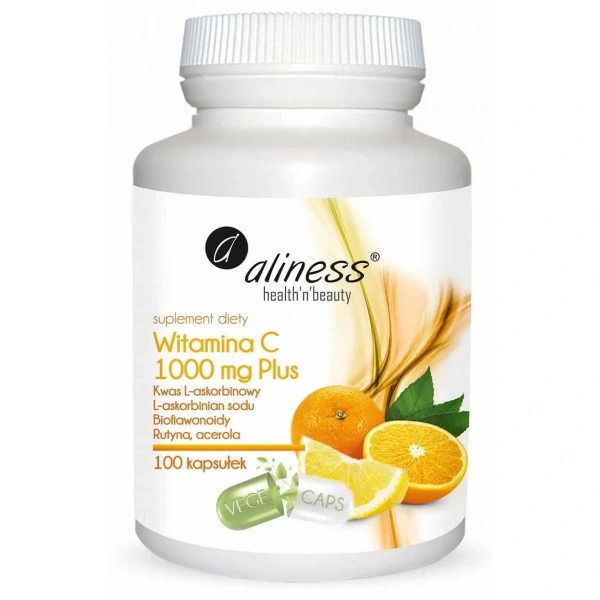 ALINESS Vitamin C 1000 mg Plus - 100 vegetarian capsules