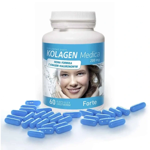 ALINESS MEDICALINE Kolagen Medica 200mg (Kolagen z Kwasem Hialuronowym) 60 kapsułek