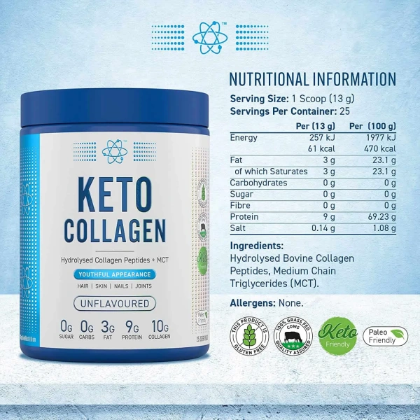 APPLIED NUTRITION Keto Collagen (Kolagen) 325g