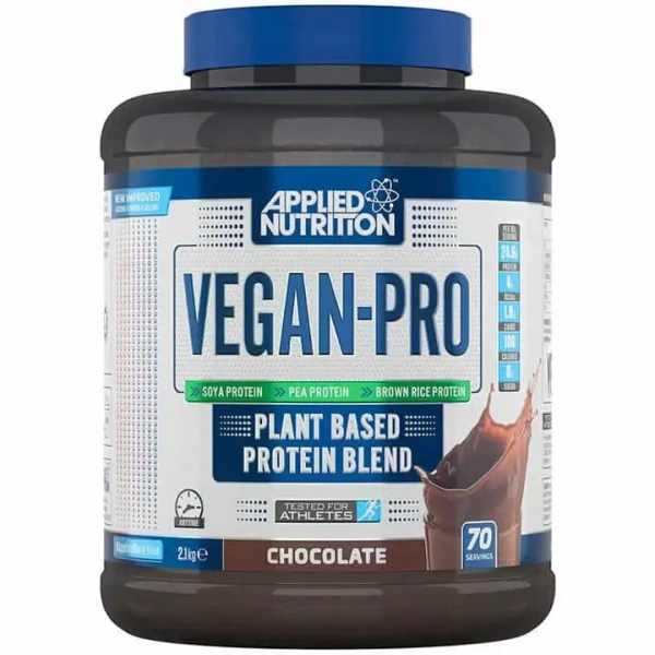 APPLIED NUTRITION Vegan Pro - Plant Based Protein Blend (Białko Wegańskie - Tested for Athletes) 2.1kg Czekolada