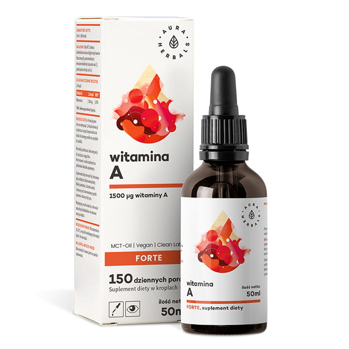 AURA HERBALS Witamina A Forte MCT-Oil 50ml
