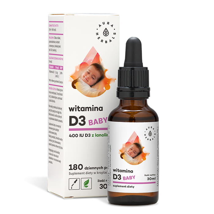 AURA HERBALS Witamina D3 Baby 400IU 30ml