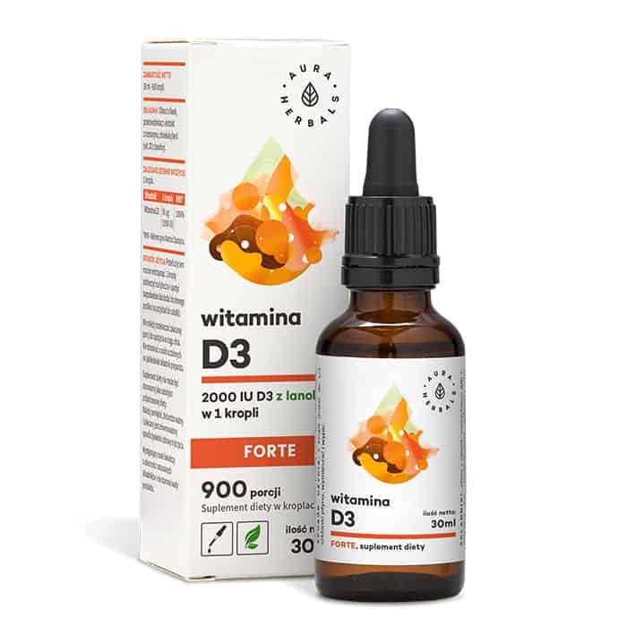 AURA HERBALS Witamina D3 FORTE 2000IU 30ml