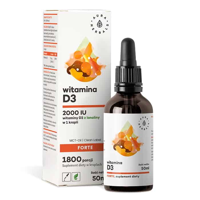 AURA HERBALS Witamina D3 FORTE 2000IU 50ml