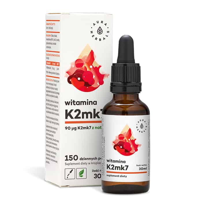 AURA HERBALS Witamina K2MK7 90mcg 30ml