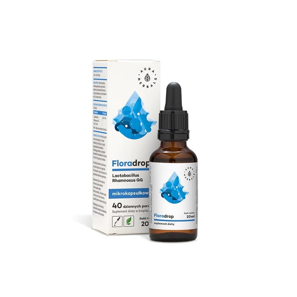 AURA HERBALS Floradrop - Lactobacillus Rhamnosus GG (Probiotyk, Jelita) 20ml