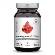 AURA HERBALS Ashwagandha KSM-66 500mg (Ekstrakt z korzenia) 30 Kapsułek wegańskich