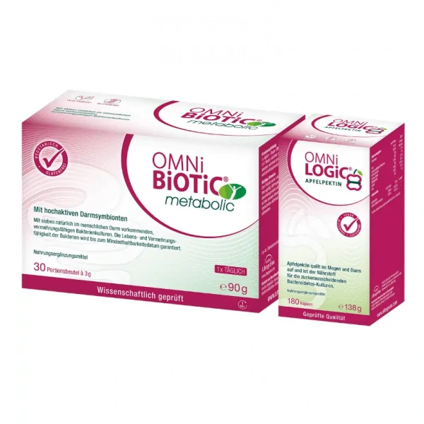 OMNi-BiOTiC Metabolic i OMNi-LOGiC Apple Pectin 30 Porcji
