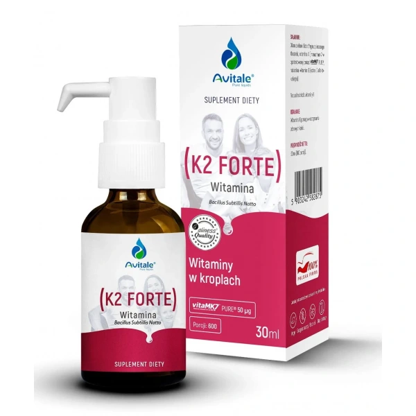 AVITALE K2 Forte (Vitamin K2, Bone Health) 30ml