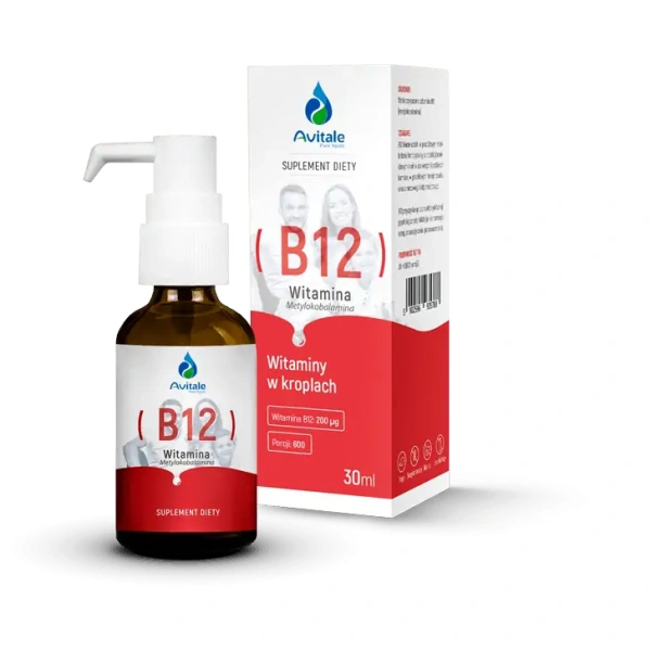 AVITALE Vitamin B12 Methylcobalamin Vegan - 30 ml