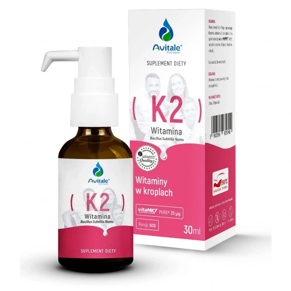 AVITALE Vitamin K2 (VitaMK7, Bone Health) 30ml