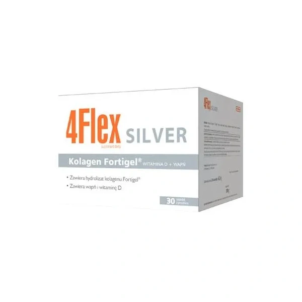 4FLEX SILVER New Generation Collagen (Collagen, Calcium and Vitamin D) 30 Sachets