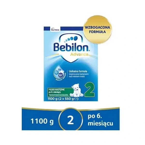 BEBILON 2 z Pronutra-Advance (Mleko modyfikowane dla niemowląt po 6 miesiącu) 1100g