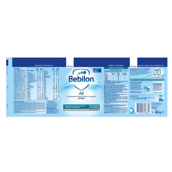 BEBILON AR ProExpert Mleko początkowe przeciw ulewaniom 12 x 400g