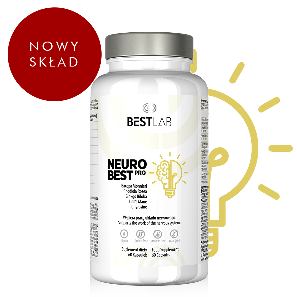 BESTLAB NeuroBest PRO (Wsparcie układu nerwowego) 60 Kapsułek