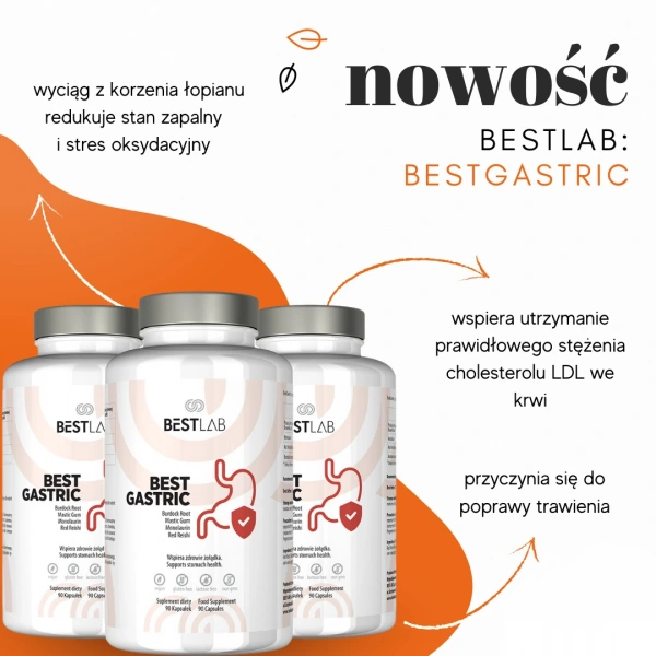 BESTLAB BestGastric (wsparcie zdrowia żołądka) 90 Kapsułek