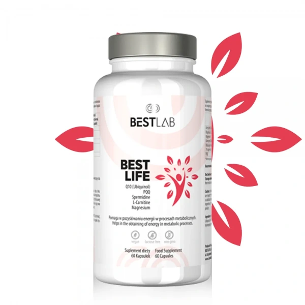 BESTLAB BestLife (Wsparcie metabolizmu energetycznego, Antyoksydacja) 60 Kapsułek