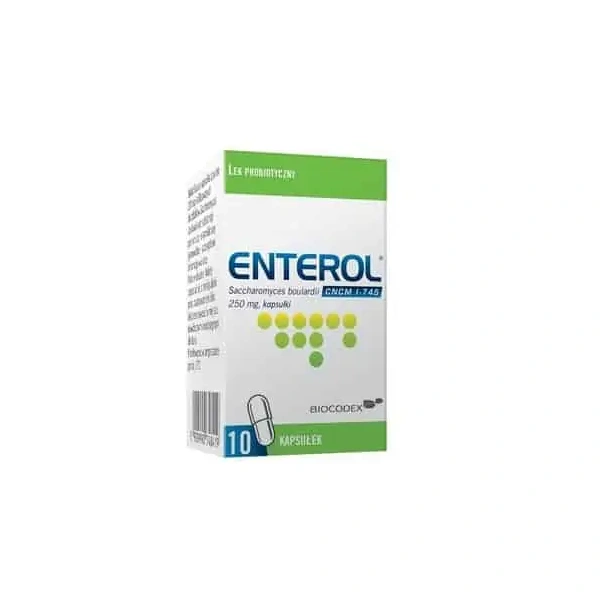 Enterol 250mg (Probiotyk przeciwbiegunkowy) 10 Kapsułek