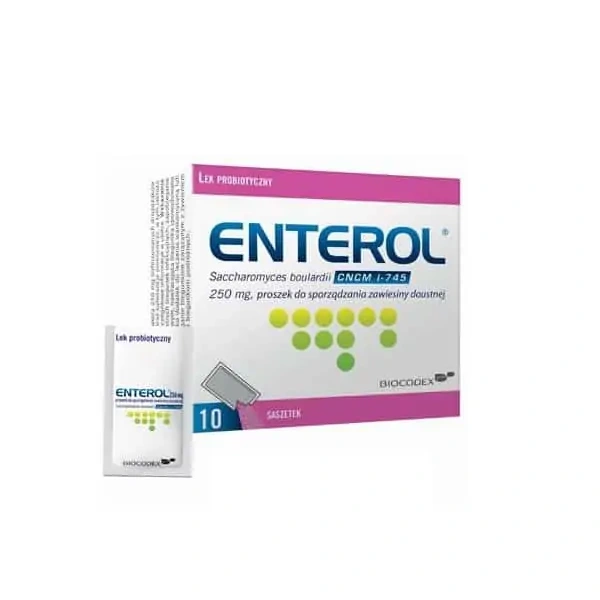 Enterol 250mg (Probiotyk przeciwbiegunkowy) 10 Saszetek