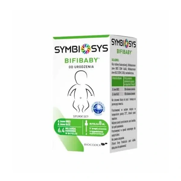 SYMBIOSYS BIFIBABY Krople (Szczepy bakterii dla Dzieci od urodzenia) 8ml