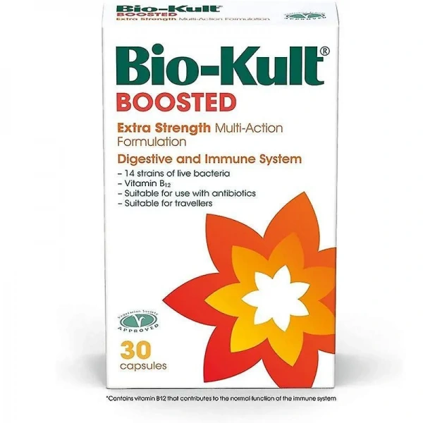 BIO-KULT Boosted (Probiotyk, Ochrona w trakcie antybiotykoterapii) 30 Kapsułek
