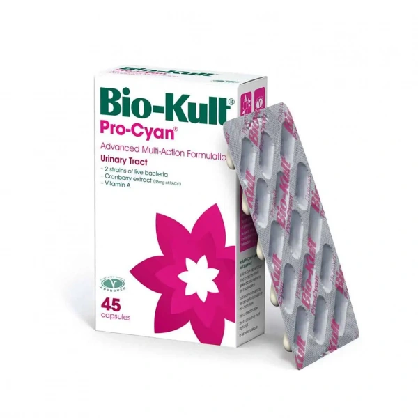 BIO-KULT Pro-Cyan (Probiotics, Urinary Tract) 45 Vegetarian capsules
