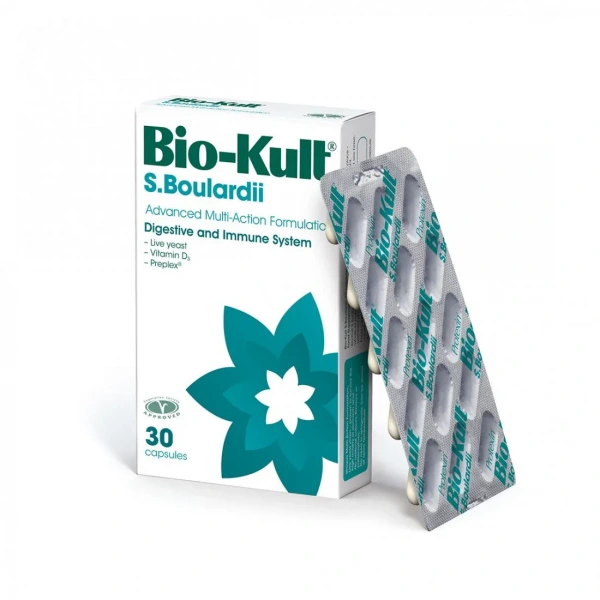 BIO-KULT S.Boulardii (Wsparcie układu pokarmowego i odpornościowego) 30 Kapsułek